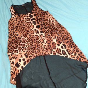 Forever 21 High-Low Cheetah  Top